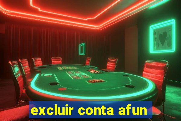 excluir conta afun